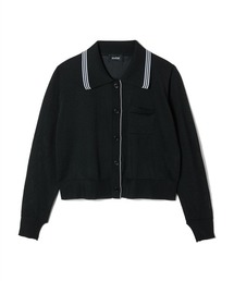 soduk カーディガン レディース 中古・古着通販】soduk (スドーク) ジップニットカーディガン ネイビー