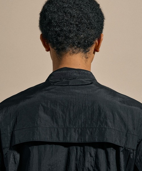 NUMERALS（ヌメラルズ）の「[NUMERALS]STAND-UP COLLAR BLOUSON（ブルゾン・メンズ・ブラック/ホワイト・LARGE/MEDIUM）」の3枚目の写真