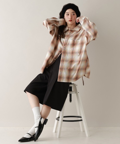 RAGEBLUE(レイジブルー)の「サイドリボンアソートオーバーシャツ(シャツ/ブラウス・レディース・オレンジ系/ピンク/ブルー系/ブルー・FREE)」の11枚目の写真