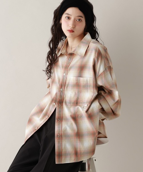 RAGEBLUE(レイジブルー)の「サイドリボンアソートオーバーシャツ(シャツ/ブラウス・レディース・オレンジ系/ピンク/ブルー系/ブルー・FREE)」の13枚目の写真