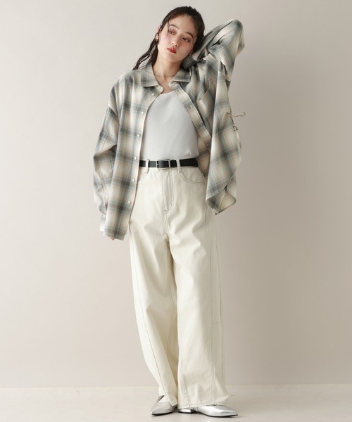 RAGEBLUE(レイジブルー)の「サイドリボンアソートオーバーシャツ(シャツ/ブラウス・レディース・オレンジ系/ピンク/ブルー系/ブルー・FREE)」の15枚目の写真