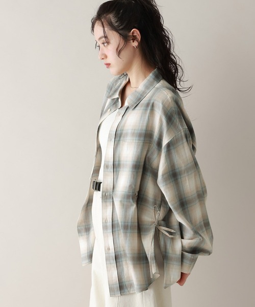 RAGEBLUE(レイジブルー)の「サイドリボンアソートオーバーシャツ(シャツ/ブラウス・レディース・オレンジ系/ピンク/ブルー系/ブルー・FREE)」の17枚目の写真