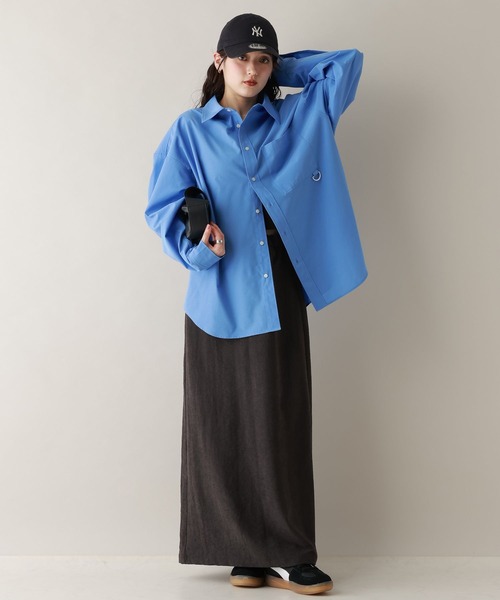 RAGEBLUE(レイジブルー)の「サイドリボンアソートオーバーシャツ(シャツ/ブラウス・レディース・オレンジ系/ピンク/ブルー系/ブルー・FREE)」の18枚目の写真