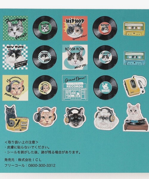 Afternoon Tea（アフタヌーンティー）の「フレークシール/Cat's NapTime（ステーショナリー・レディース・マルチ・ONE SIZE）」の3枚目の写真