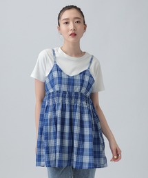 LEPSIM | ワッシャーチェックキャミ　650694(キャミソール)