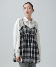 LEPSIM | ワッシャーチェックキャミ　650694(キャミソール)