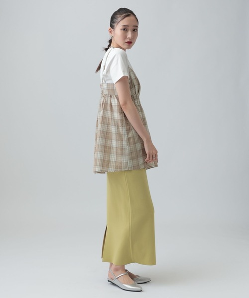 LEPSIM（レプシィム）の「ワッシャーチェックキャミ　650694（キャミソール・レディース・ブルー/ブラック/ベージュ・FREE）」の19枚目の写真