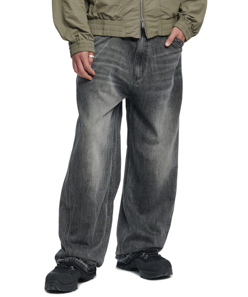 NOMANUAL(NOMANUAL)の「NEO DENIM PANTS - WASHED GRAY(デニムパンツ・レディース・その他・SMALL/MEDIUM/LARGE/X-LARGE)」の1枚目の写真