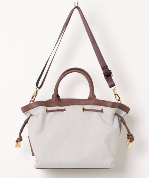 allureville（アルアバイル）の「【VIOLAd'ORO (ヴィオラドーロ) 】キャンパーキャンバストートバッグ（ショルダーバッグ・レディース・ベージュ系その他・FREE）」の2枚目の写真