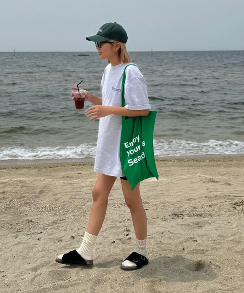 SEADAM(シーダム)の「【WEB限定】【SEADAM】メッセージプリントトートバッグ(トートバッグ・レディース・ピンク/グリーン/ライトグレー/オレンジ/イエロー/パープル/ブルー系その他/ブルー/ブラック/バーガンディー/レッド・ONE SIZE)」の21枚目の写真