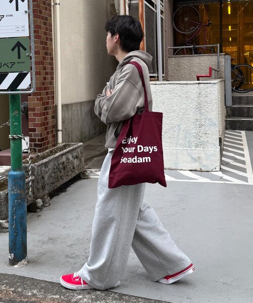 SEADAM（シーダム）の「【WEB限定】【SEADAM】メッセージプリントトートバッグ（トートバッグ・レディース・ピンク/グリーン/ライトグレー/オレンジ/イエロー/パープル/ブルー系その他/ブルー/ブラック/バーガンディー/レッド・ONE SIZE）」の14枚目の写真