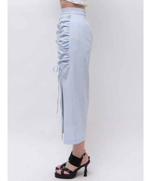 EATME（イートミー）の「シャーリングリボンタイトスカート（スカート・レディース・ブルー/グレー/ブラック・MEDIUM/SMALL）」の16枚目の写真