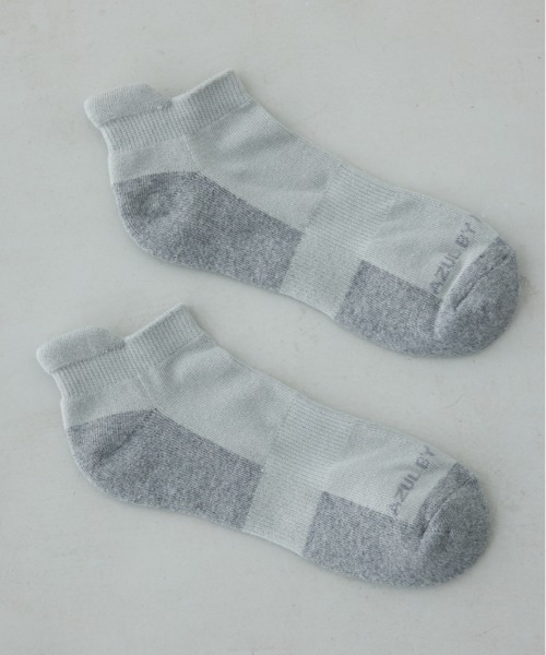 AZUL by moussy(アズールバイマウジー)の「ステイフィットアンクルソックス(ソックス/靴下・メンズ・ホワイト/ブラック/グレー・FREE)」の3枚目の写真