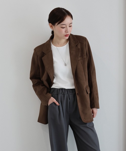 J by blue(ジェイバイブルー)の「クルーネックTシャツ(Tシャツ/カットソー・レディース・ホワイト/ブラック/ブルー・MEDIUM)」の9枚目の写真