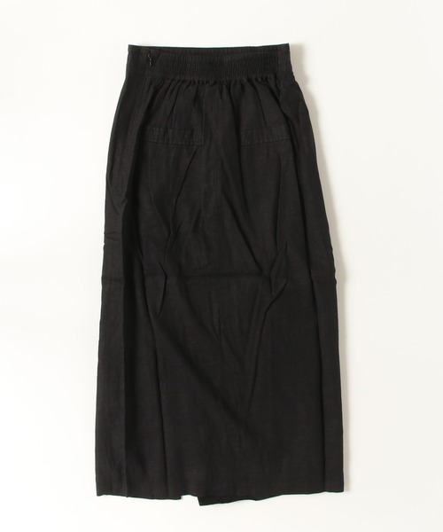 OMNES（オムネス）の「麻レーヨンロングラップスカート（スカート・レディース・ブラック系・FREE）」の12枚目の写真