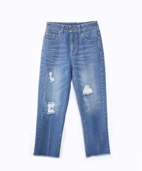 Chico（チコ）の「カットオフデニムパンツ（デニムパンツ・レディース・ブルー/ネイビー/ブルー系その他・FREE）」の12枚目の写真