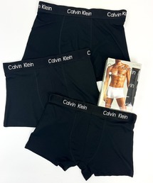 Calvin Klein（カルバン・クライン）の「【CALVIN KLEIN】 カルバンクライン Low Rise Trunk 3pk BLK XL Calvin Klein Underwear コットン ストレッチ ボクサーパンツ ブラック XL 3枚パック（ボクサーパンツ）」