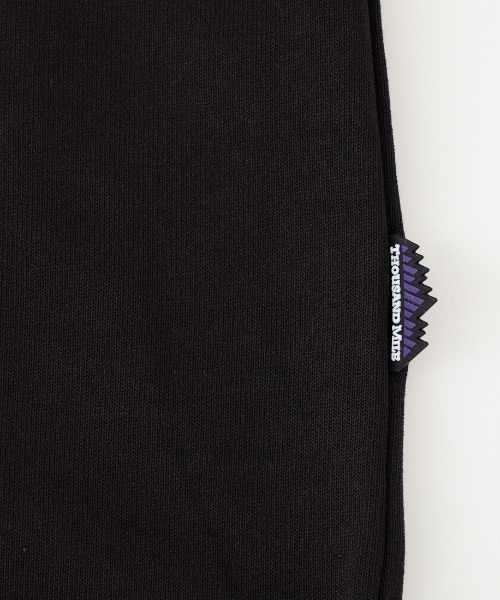 THOUSAND MILE（サウザンドマイル）の「[THOUSAND MILE/サウザンドマイル] ワンポイント刺繍ロゴ ショートスリーブTシャツ（Tシャツ/カットソー・レディース・ホワイト/ブラック・M/L）」の7枚目の写真