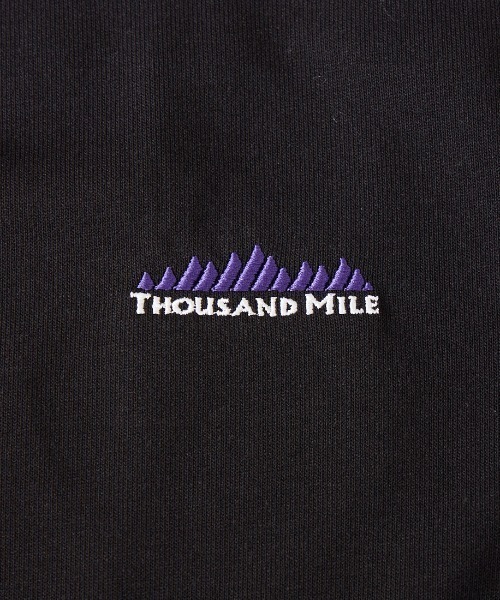 THOUSAND MILE（サウザンドマイル）の「[THOUSAND MILE/サウザンドマイル] ワンポイント刺繍ロゴ ショートスリーブTシャツ（Tシャツ/カットソー・レディース・ホワイト/ブラック・M/L）」の8枚目の写真