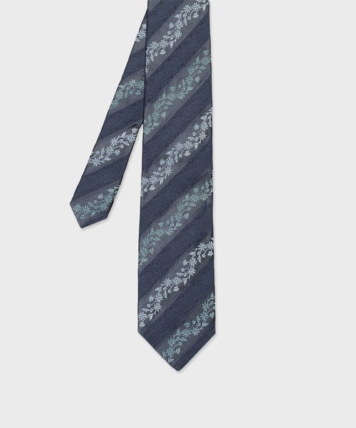 ボタニカルストライプ タイ【160144 552MT】（ネクタイ）｜Paul Smith