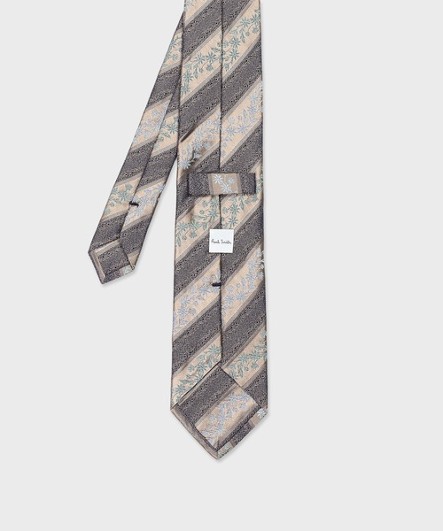 ボタニカルストライプ タイ【160144 552MT】（ネクタイ）｜Paul Smith