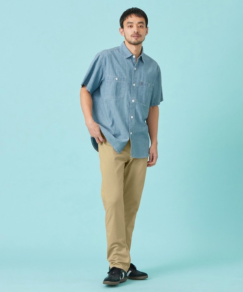 EDWIN（エドウィン）の「EDWIN エドウィン ワークシャツ デニム 半袖（シャツ/ブラウス・メンズ・インディゴブルー/ライトインディゴブルー/ホワイト・MEDIUM/X-LARGE/LARGE）」の19枚目の写真