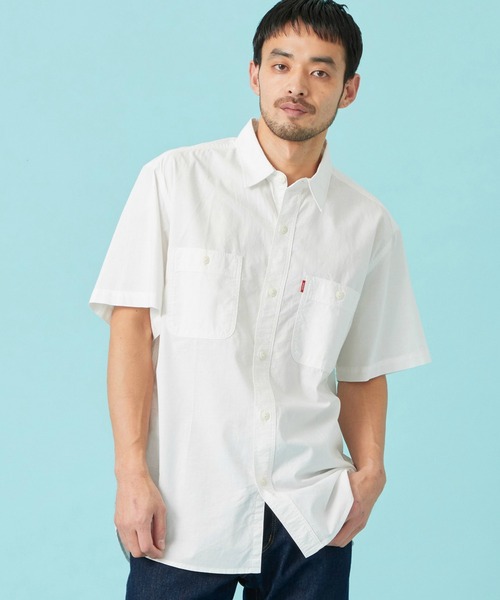 EDWIN（エドウィン）の「EDWIN エドウィン ワークシャツ デニム 半袖（シャツ/ブラウス・メンズ・インディゴブルー/ライトインディゴブルー/ホワイト・MEDIUM/X-LARGE/LARGE）」の20枚目の写真