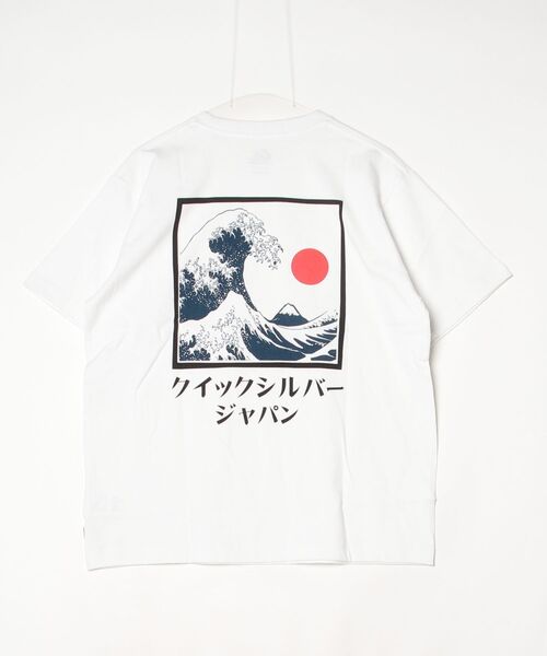 Quiksilver（クイックシルバー）の「【別注】クイックシルバー QUIKSILVER HOKUSAI BOX ST 限定コラボ（Tシャツ/カットソー・メンズ・ホワイト/ブラック・M/L/LL/S）」の3枚目の写真