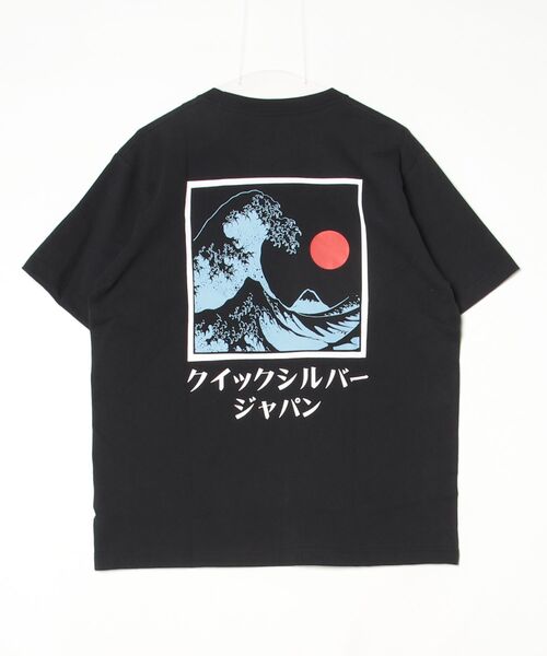 Quiksilver（クイックシルバー）の「【別注】クイックシルバー QUIKSILVER HOKUSAI BOX ST 限定コラボ（Tシャツ/カットソー・メンズ・ホワイト/ブラック・M/L/LL/S）」の4枚目の写真
