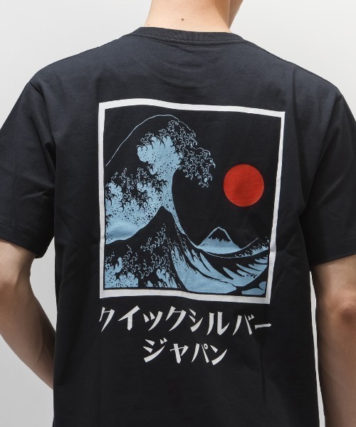 Quiksilver（クイックシルバー）の「【別注】クイックシルバー QUIKSILVER HOKUSAI BOX ST 限定コラボ（Tシャツ/カットソー・メンズ・ホワイト/ブラック・M/L/LL/S）」の9枚目の写真