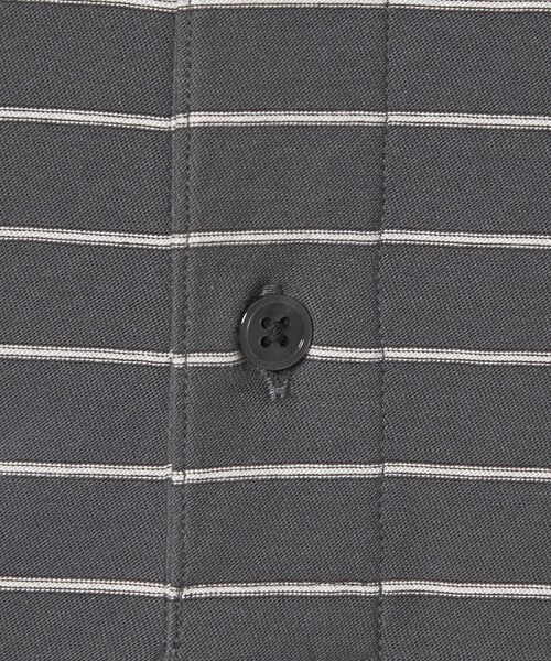 Steven Alan（スティーブンアラン）の「＜Steven Alan＞ ツイスト ボーダー ポロシャツ（ポロシャツ・メンズ・ベージュ/ダークグレー/ダークブラウン/オフホワイト・XL/M/S/L）」の9枚目の写真