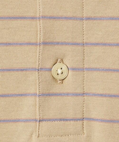 Steven Alan（スティーブンアラン）の「＜Steven Alan＞ ツイスト ボーダー ポロシャツ（ポロシャツ・メンズ・ベージュ/ダークグレー/ダークブラウン/オフホワイト・XL/M/S/L）」の15枚目の写真