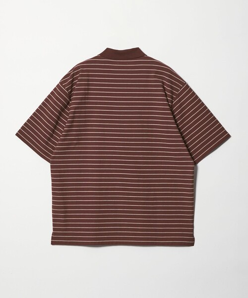 Steven Alan（スティーブンアラン）の「＜Steven Alan＞ ツイスト ボーダー ポロシャツ（ポロシャツ・メンズ・ベージュ/ダークグレー/ダークブラウン/オフホワイト・XL/M/S/L）」の16枚目の写真