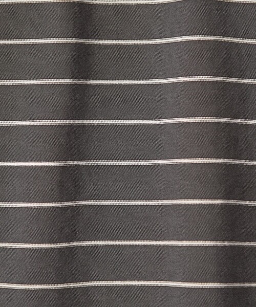 Steven Alan（スティーブンアラン）の「＜Steven Alan＞ ツイスト ボーダー ポロシャツ（ポロシャツ・メンズ・ベージュ/ダークグレー/ダークブラウン/オフホワイト・XL/M/S/L）」の22枚目の写真