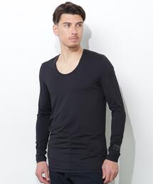 PING（ピン）の「【PING APPAREL】ベア天竺UVカットUネック長袖インナーシャツ ＜GOLD＞ (MENS)（その他アンダーウェア/インナー）」
