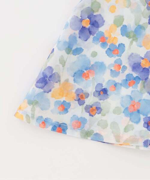 sense of wonder(センスオブワンダー)の「花柄キリカエチュニック(チュニック・キッズ・オフホワイト/ピンク・90cm/80cm/130cm/120cm/110cm/100cm)」の6枚目の写真