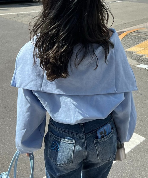 BLUE×PALANG（ブルーパラン）の「SET HALF ZIP SWEAT（スウェット・レディース・ブルー・FREE）」の15枚目の写真
