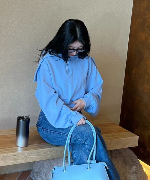 BLUE×PALANG（ブルーパラン）の「SET HALF ZIP SWEAT（スウェット・レディース・ブルー・FREE）」の17枚目の写真