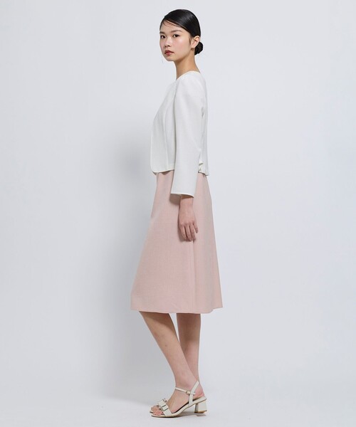 TOCCA（トッカ）の「BRIGHT BREEZE ジャケット（ノーカラージャケット・レディース・アイボリー系/ネイビー系・0/2/4/6）」の5枚目の写真