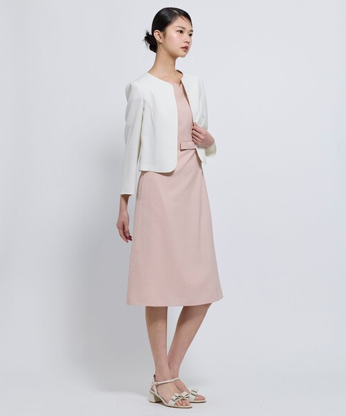 TOCCA（トッカ）の「BRIGHT BREEZE ジャケット（ノーカラージャケット・レディース・アイボリー系/ネイビー系・0/2/4/6）」の7枚目の写真