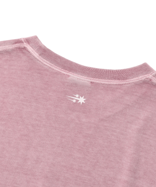 NICE GHOST CLUB(ナイスゴーストクラブ)の「TORNADO LOGO PIGMENT TEE_PINK(NG2GMUT500A)(Tシャツ/カットソー・レディース・ピンク・SMALL/MEDIUM/LARGE)」の6枚目の写真
