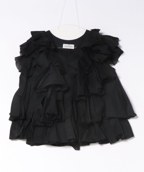 Tiara（ティアラ）の「【AAYUSHI/アユーシ】ブラウス（SFN0715）（シャツ/ブラウス・レディース・ホワイト/ブラック・FREE）」の2枚目の写真