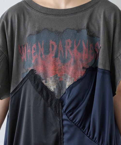 etsinta（エシンタ）の「【etsinta】リメイクサテンteeワンピ（ワンピース・レディース・チャコールグレー・ONE SIZE）」の20枚目の写真