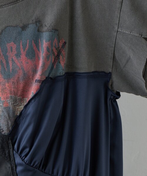 etsinta（エシンタ）の「【etsinta】リメイクサテンteeワンピ（ワンピース・レディース・チャコールグレー・ONE SIZE）」の17枚目の写真