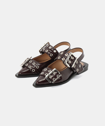 GANNI | GANNI / ガニー Feminine Buckle Ballerina Naplack(バレエシューズ)