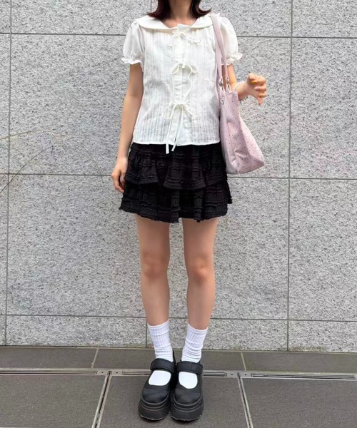 mebole（メボレ）の「Soft Puff Ribbon Blouse（シャツ/ブラウス・レディース・ホワイト・FREE）」の20枚目の写真