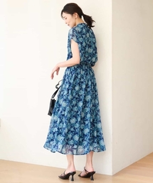 MK MICHEL KLEIN（エムケーミッシェルクラン）の「[洗える]更紗プリント花柄シフォンスカート（スカート）」
