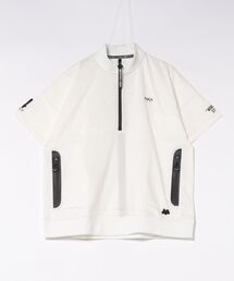 LUXE R GOLF（ラグジュ ゴルフ）の「(RM)【LUXE R GOLF】ストレッチ クロス ハーフジップ プルオーバー 半袖 シャツ（Tシャツ/カットソー）」