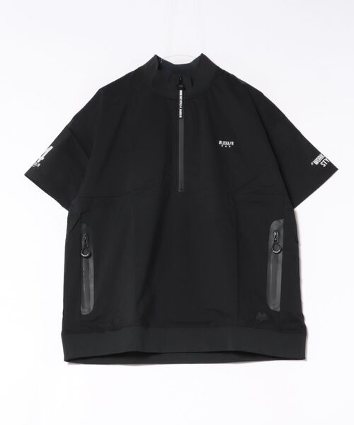 LUXE/R GOLF(ラグジュ ゴルフ)の「(RM)【LUXE/R GOLF】ストレッチ クロス ハーフジップ プルオーバー 半袖 シャツ(Tシャツ/カットソー・メンズ・ブラック/ホワイト/ベージュ/ダークグレー・LARGE/X-LARGE/MEDIUM)」の7枚目の写真