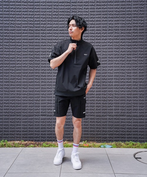 LUXE/R GOLF(ラグジュ ゴルフ)の「(RM)【LUXE/R GOLF】ストレッチ クロス ハーフジップ プルオーバー 半袖 シャツ(Tシャツ/カットソー・メンズ・ブラック/ホワイト/ベージュ/ダークグレー・LARGE/X-LARGE/MEDIUM)」の11枚目の写真
